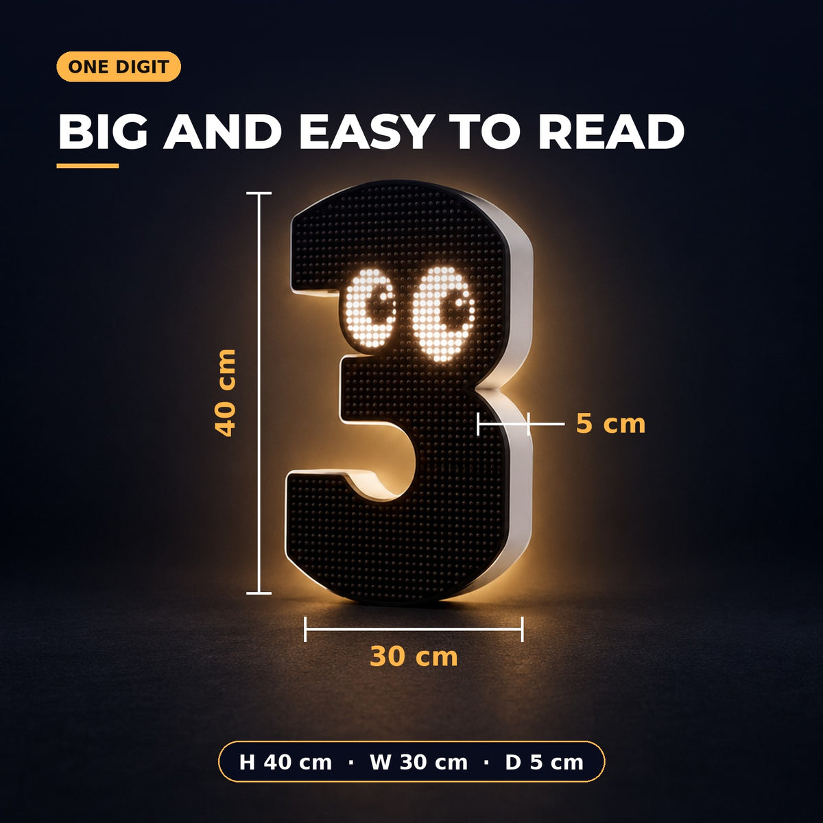 PIXELNUM Smart LED House Number