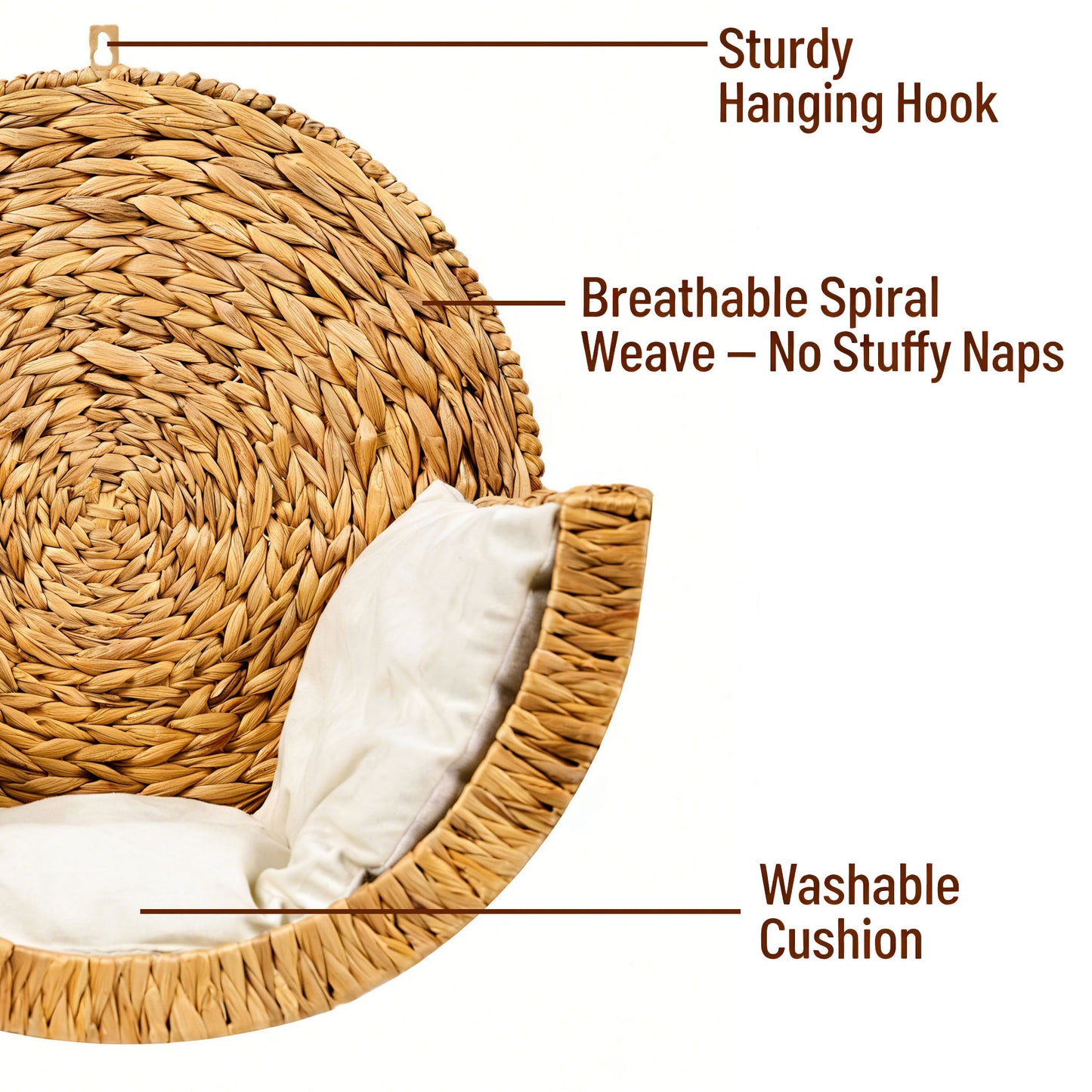 Luno — Handwoven Cat Bed Cave
