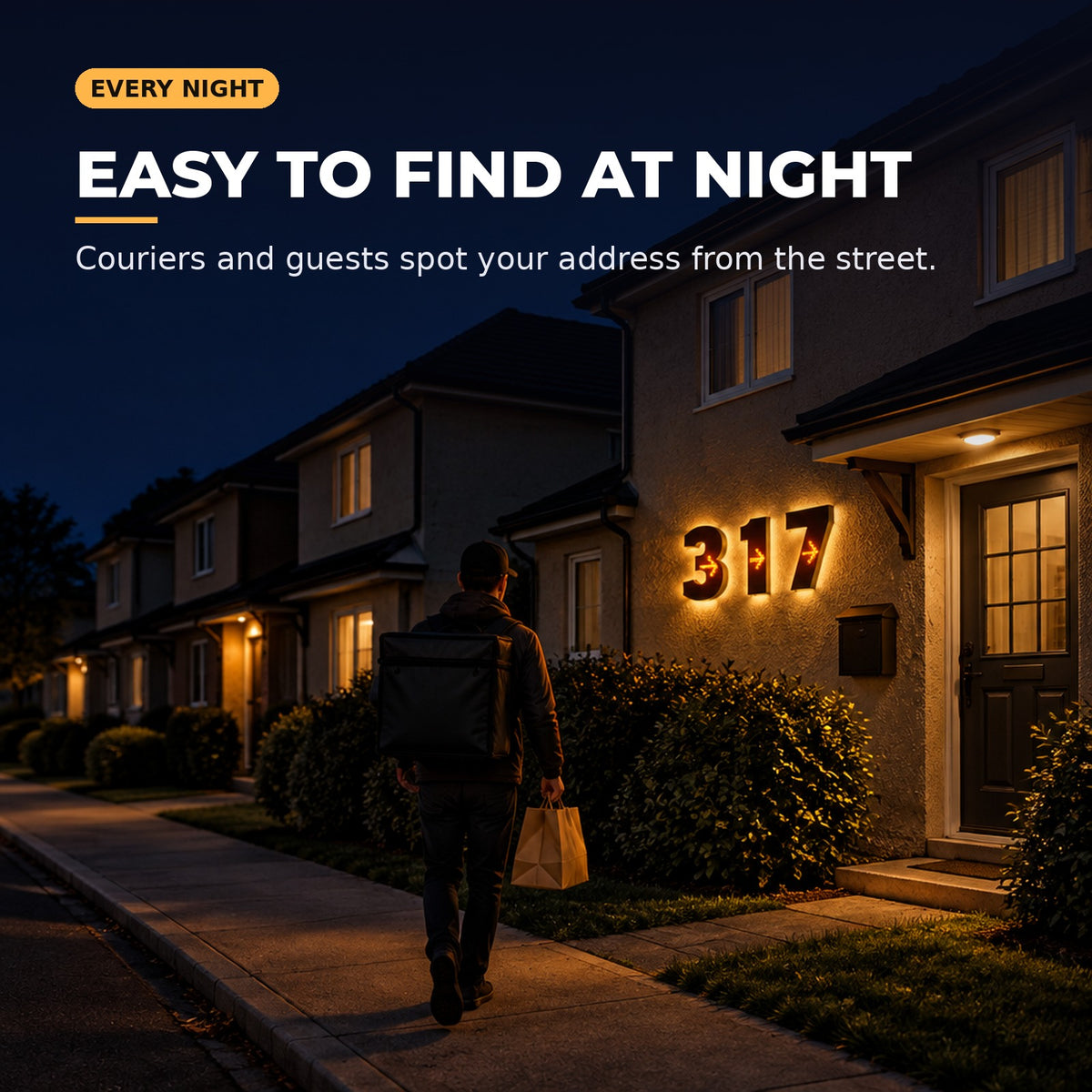 PIXELNUM Smart LED House Number
