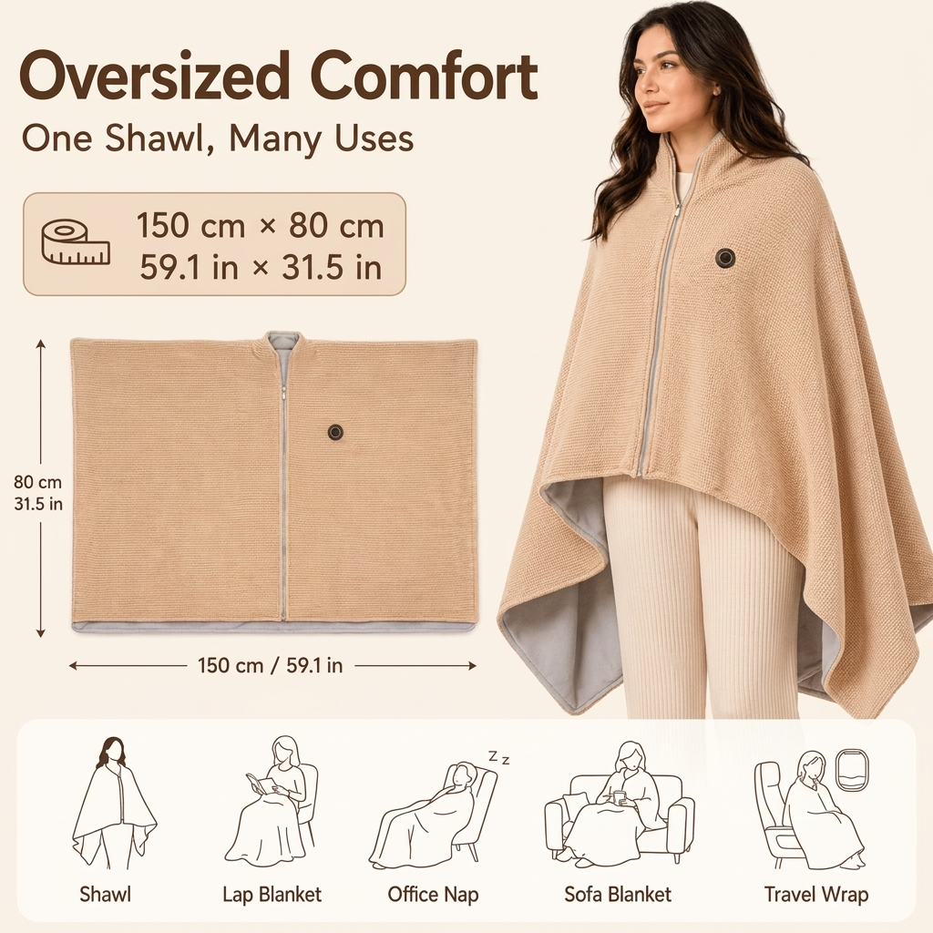 Heated Poncho Blanket